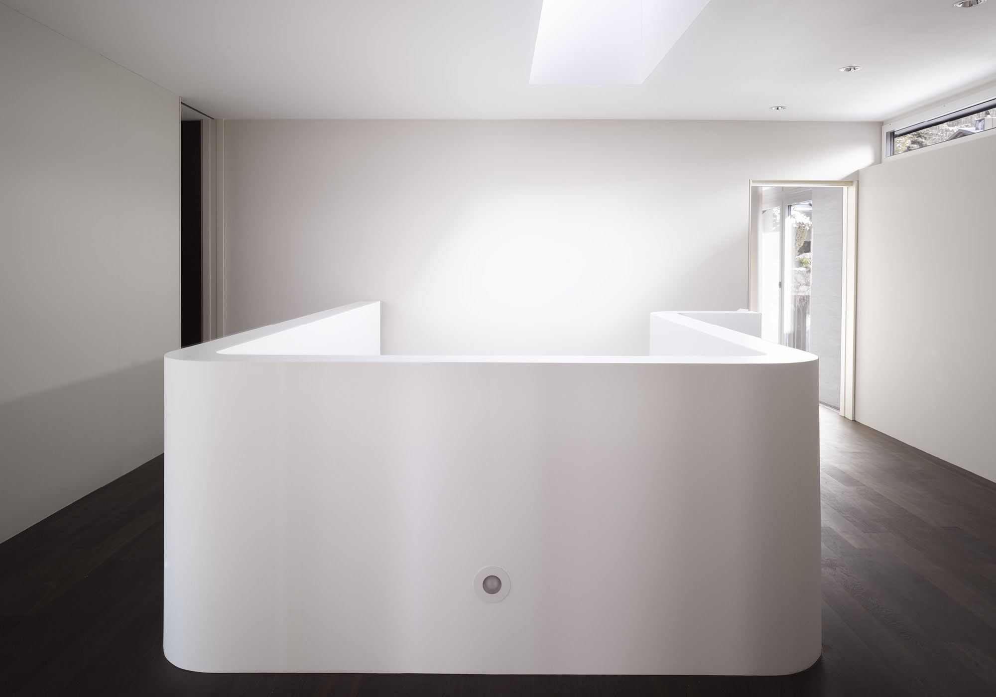 White balustrade on a dark timber floor – Single-family house in Uitikon