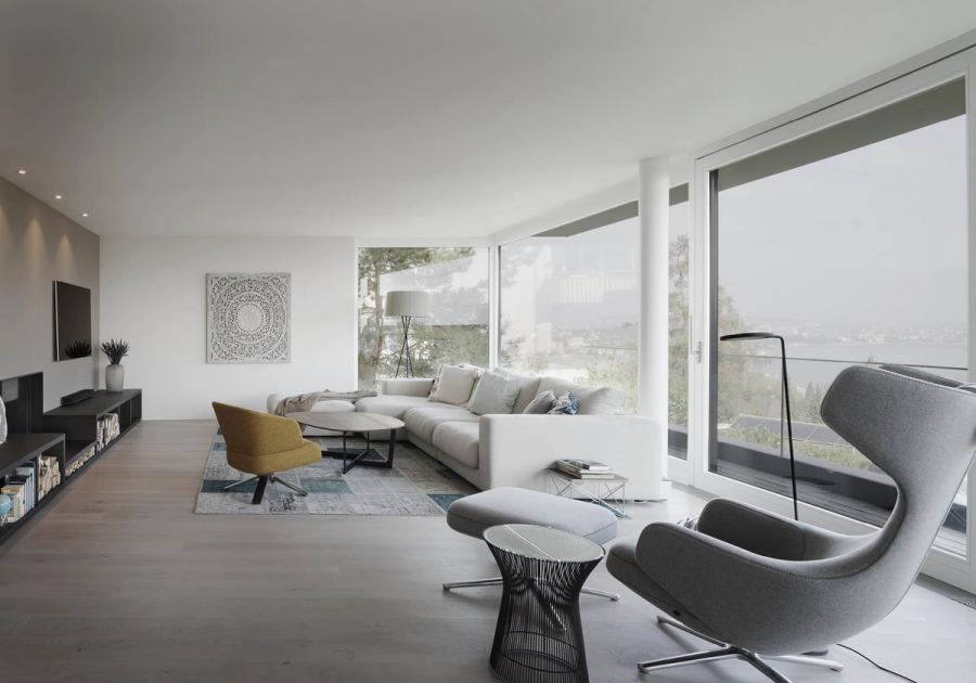 Interiors and landscape, Project 368, Kilchberg – meier architekten