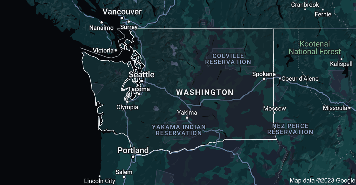 Washington map