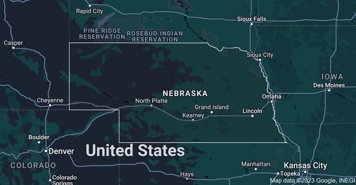 Nebraska map