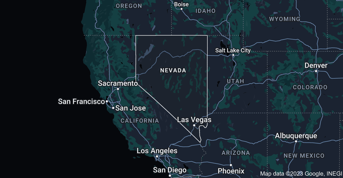 Nevada map