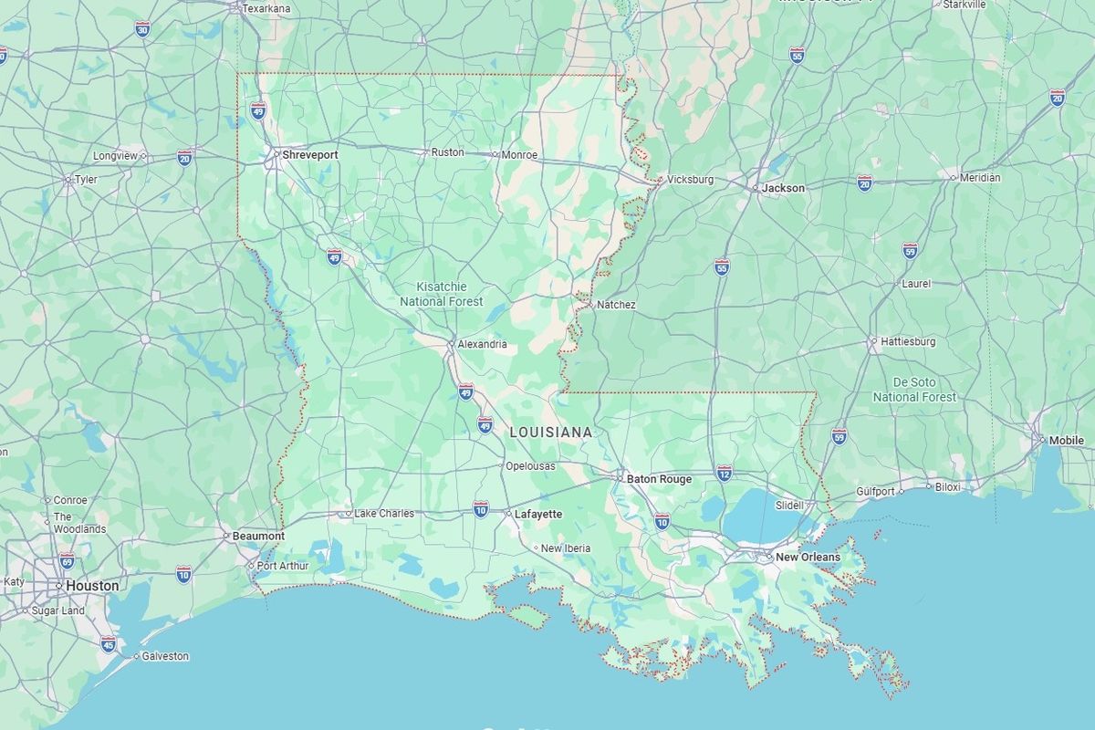 Louisiana map
