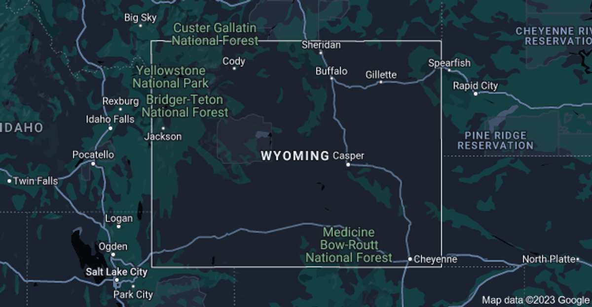 Wyoming map