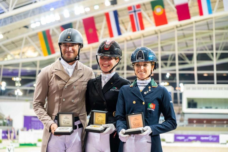 Isabel Freese med seier ved Al Shaqab februar 2024