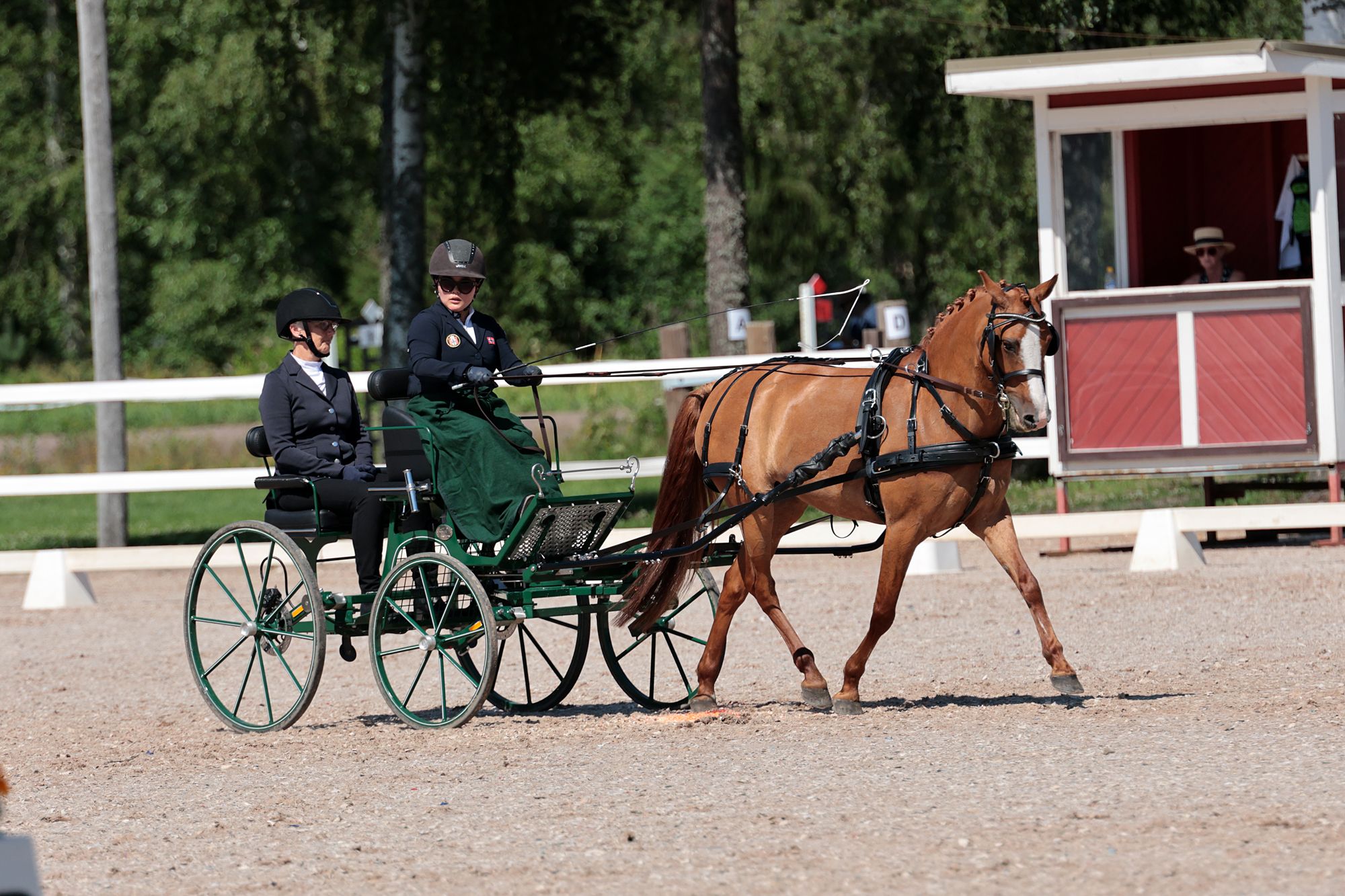 Vild Valen-Senstad og Maja innkasserte ny bestescore i dressuren og vant åpningsklassen i U25. (Foto: Leena Kahisaari)