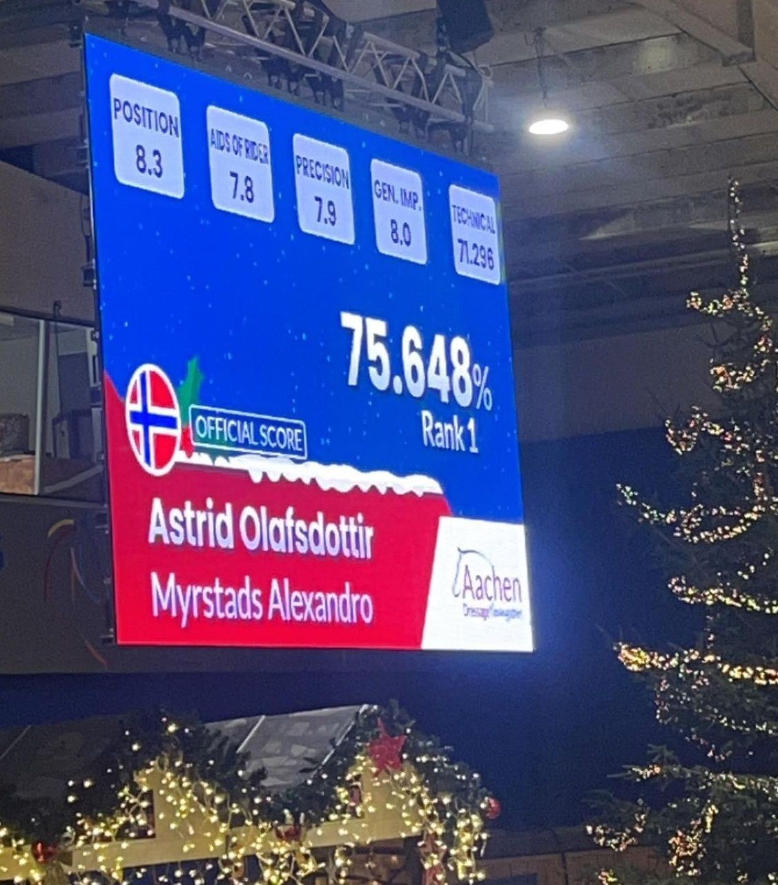 hest / dressur / Astrid Olafsdottir / Norges Rytterforbund