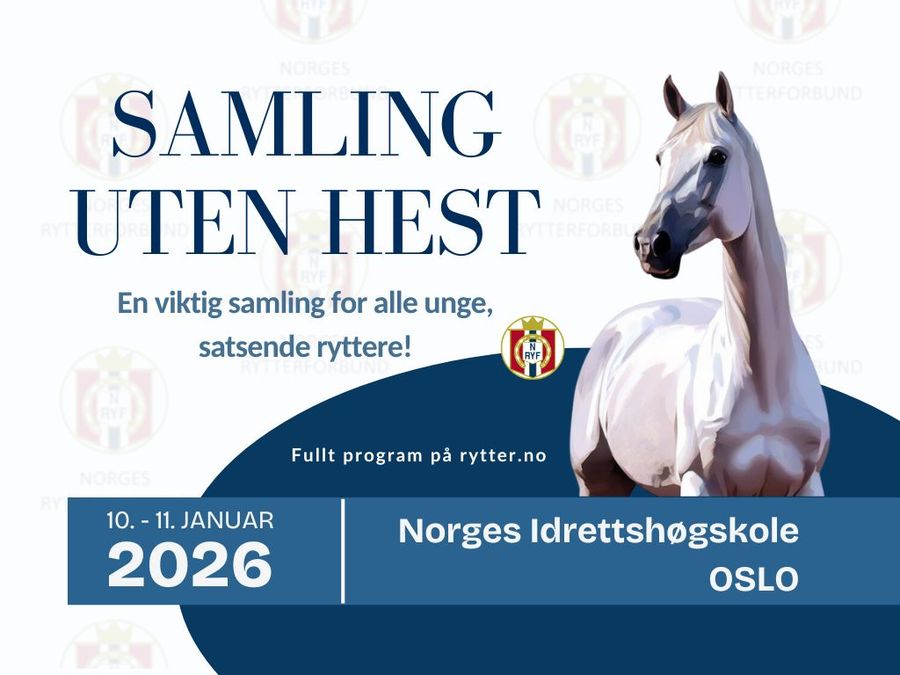  Norges Rytterforbund / hest / Samling uten hest
