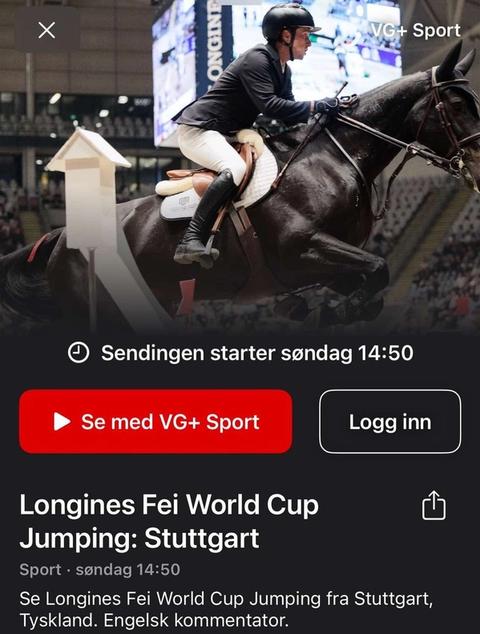 hest / Norges Rytterforbund / VGTV