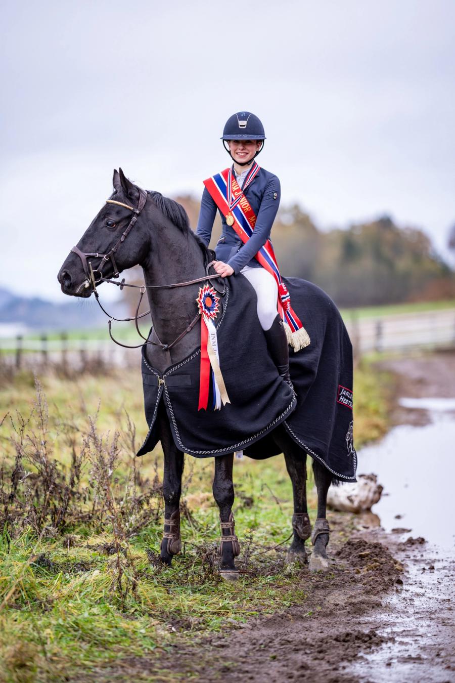 sprang medalje vinner hest