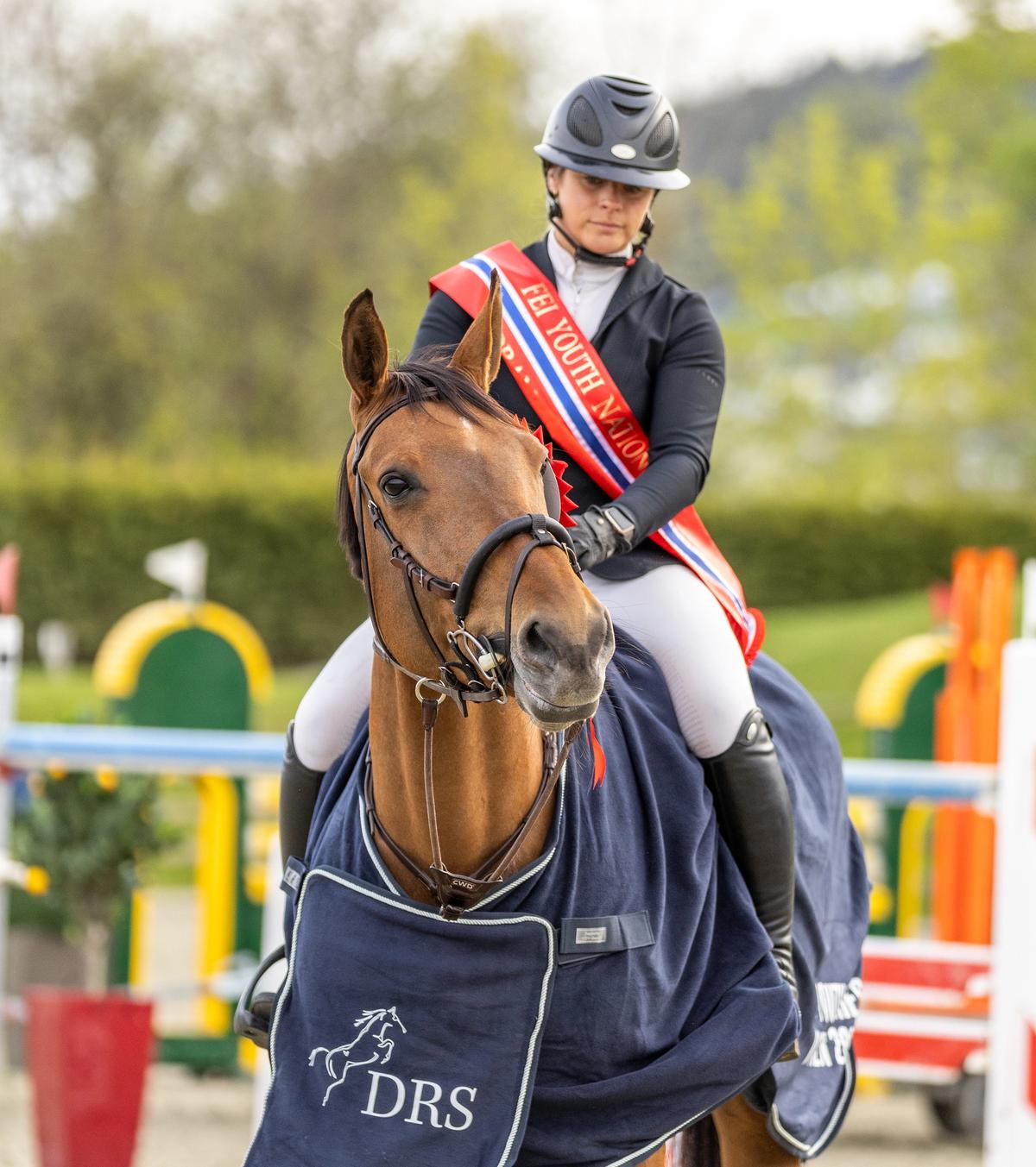 Anna Kruse med Duchesse/ sprang/ NRYF