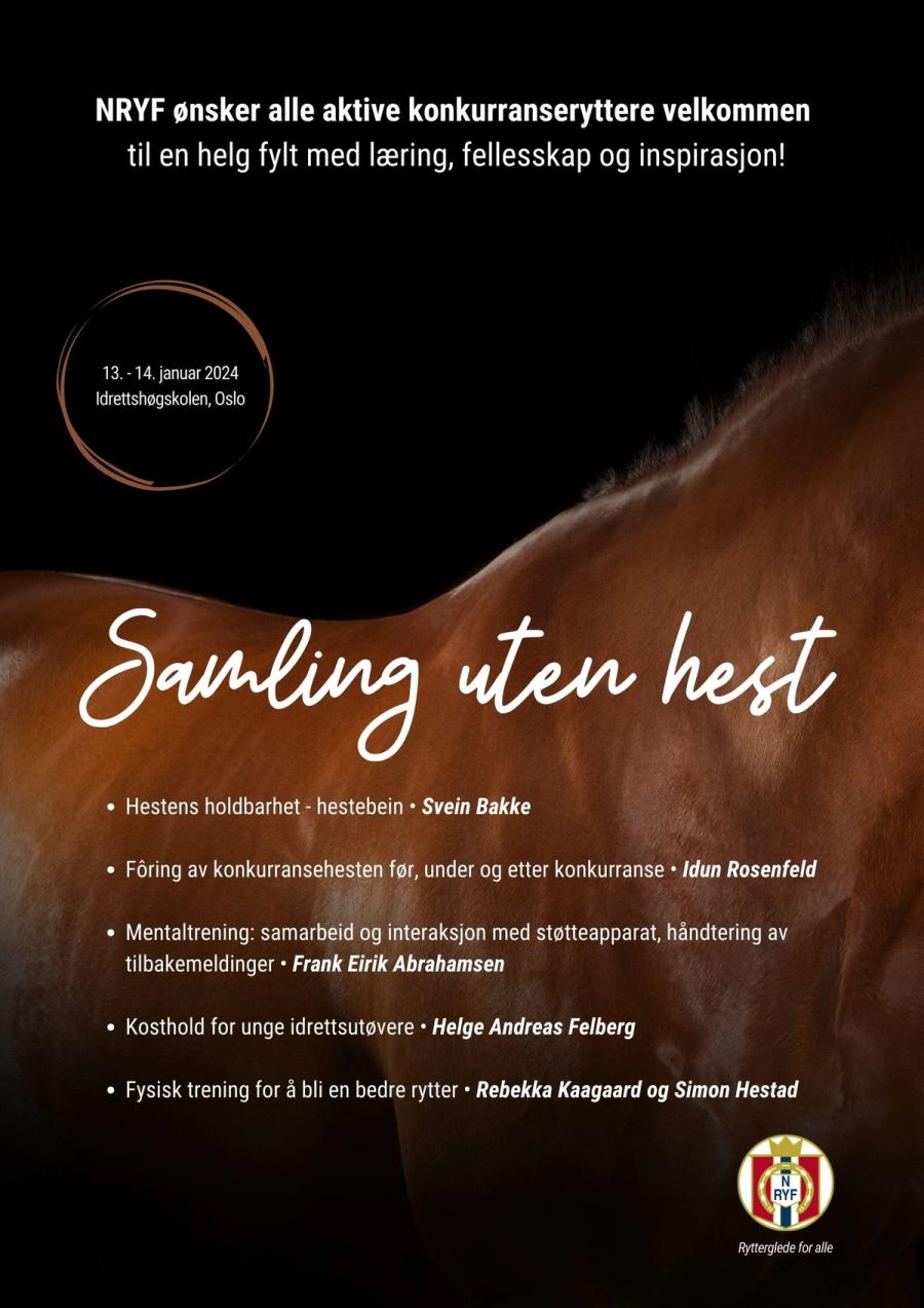 Norges Rytterforbund - Samling uten hest - 2024