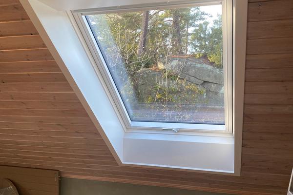 VELUX vindu montert