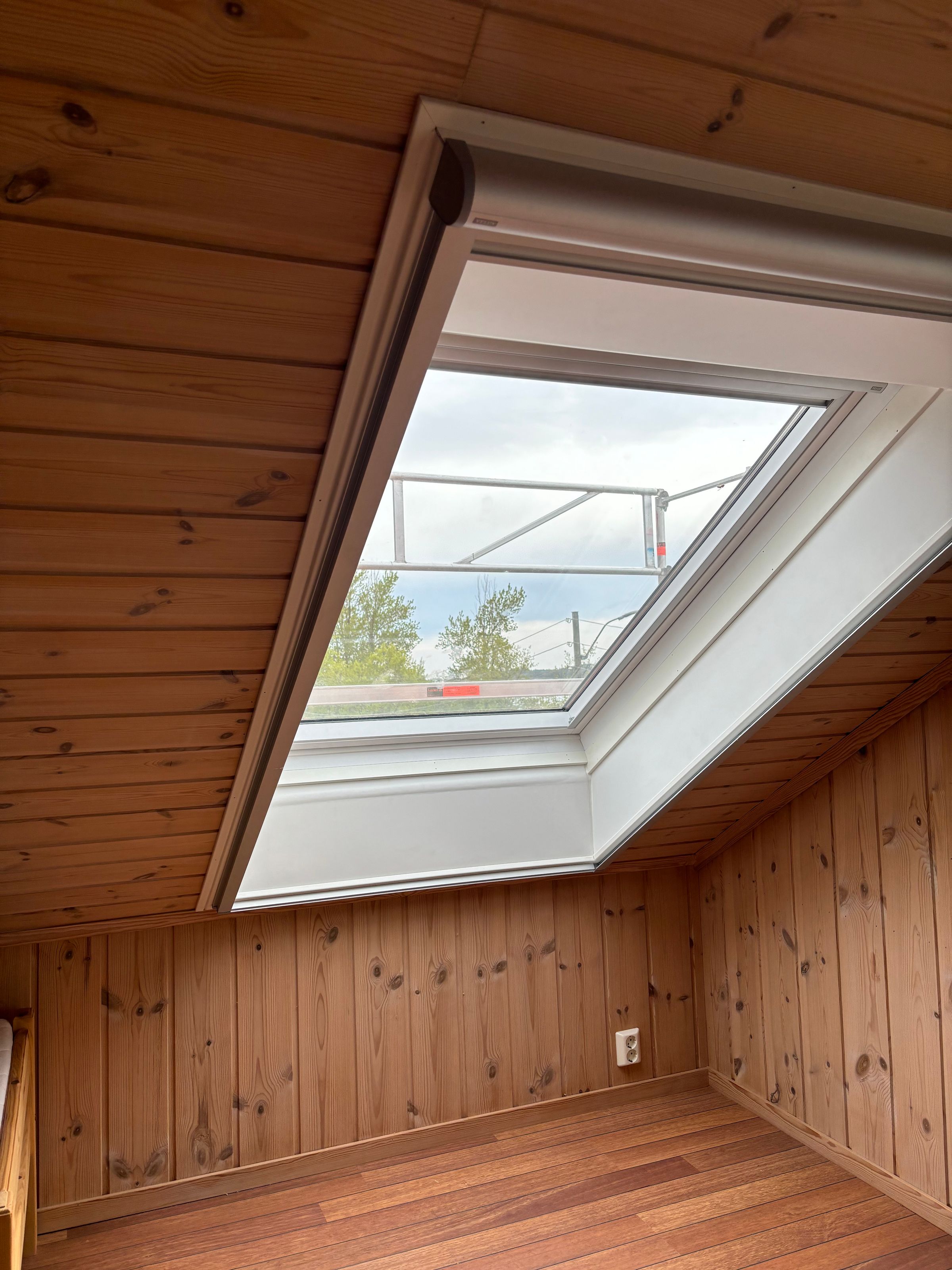 Velux vindu montert