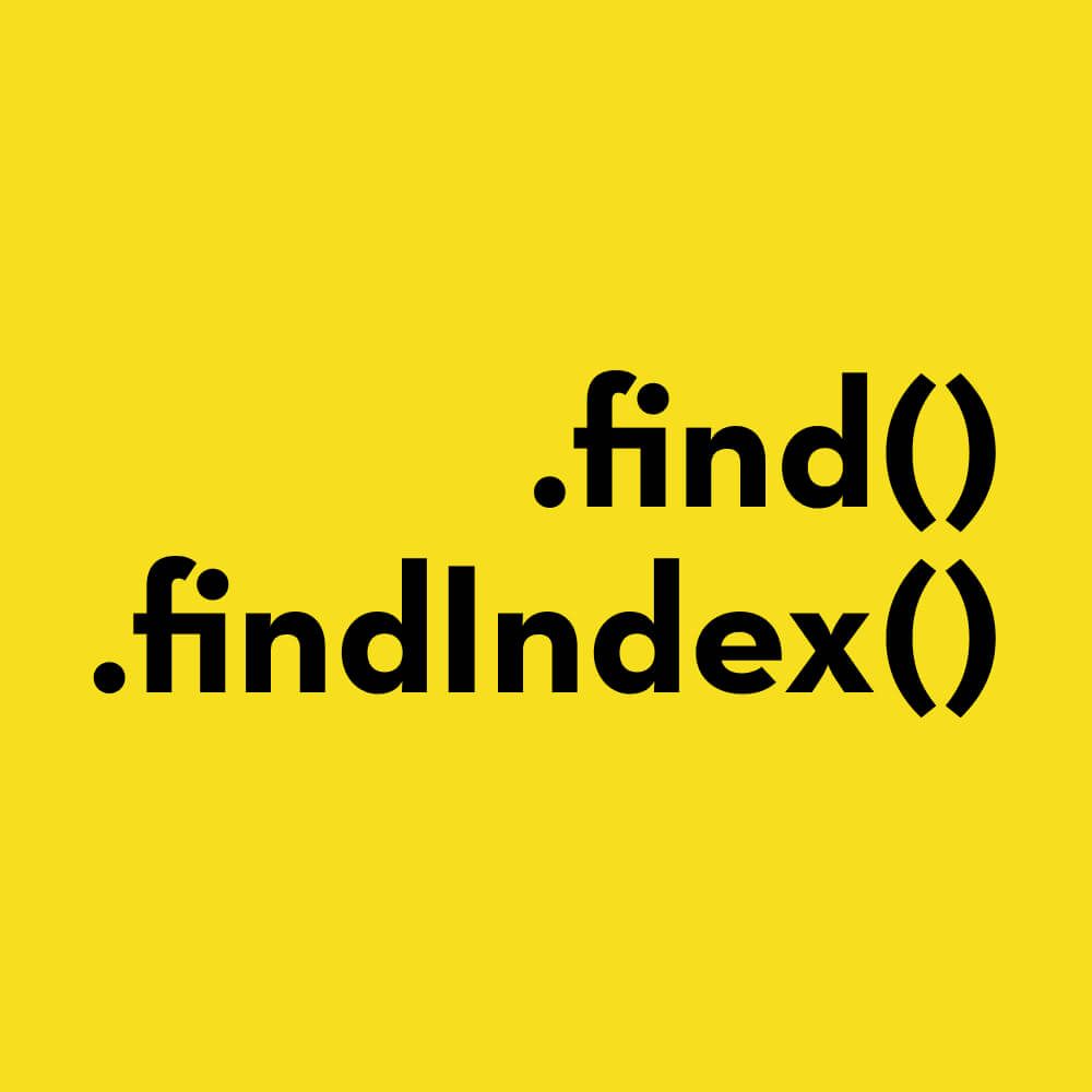 find and findindex methods