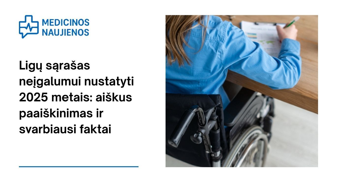 Ligų sąrašas neįgalumui nustatyti 2025 metais: aiškus paaiškinimas ir svarbiausi faktai