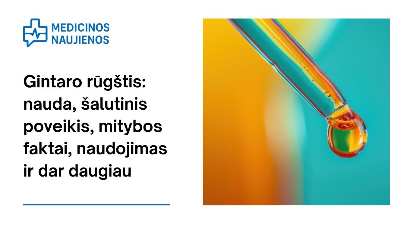 Gintaro rūgštis: nauda, šalutinis poveikis, mitybos faktai, naudojimas ir dar daugiau