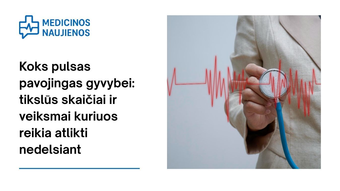 Koks pulsas pavojingas gyvybei: tikslūs skaičiai ir veiksmai, kuriuos reikia atlikti nedelsiant