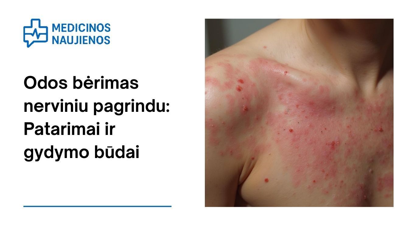 Odos bėrimai nerviniu pagrindu: Patarimai ir gydymo būdai