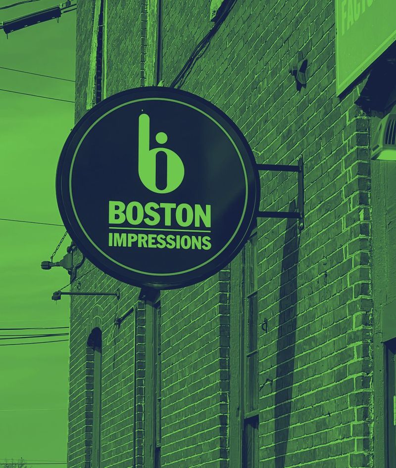 Boston Impressions studio sign