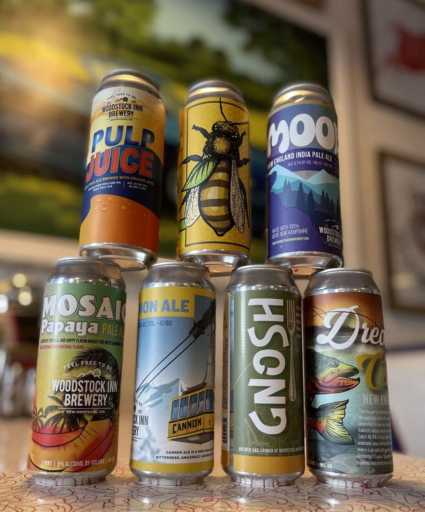 Woodstock Inn Brewery can designs