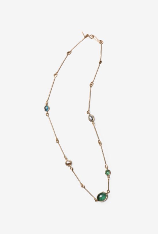 14K DUSTED TREES NECKLACE