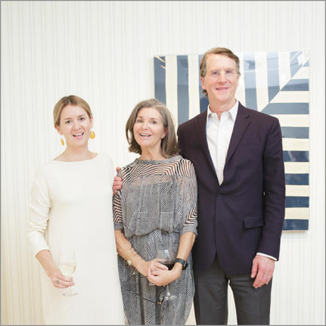 Peter with family at Yto Barrada opening.