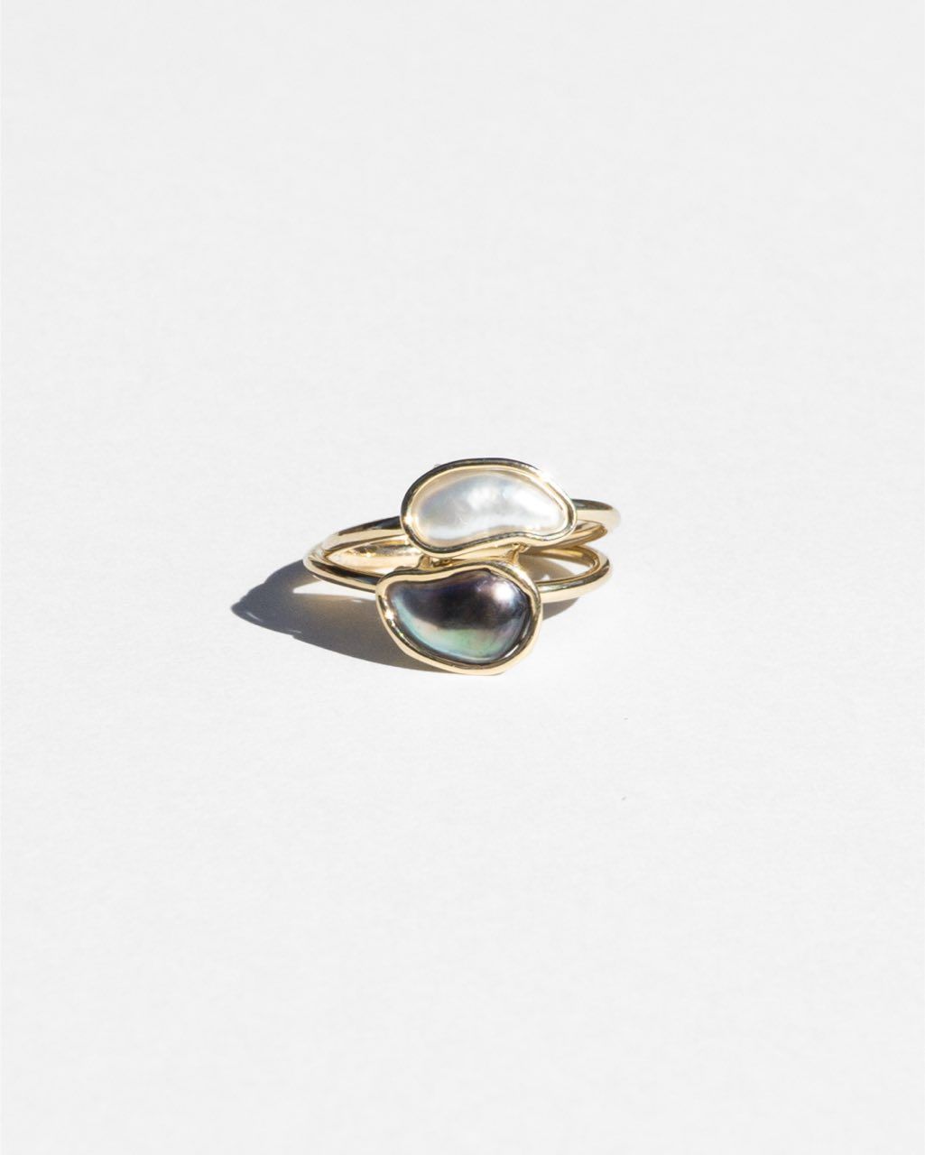 Two Keshi Pearl Rings