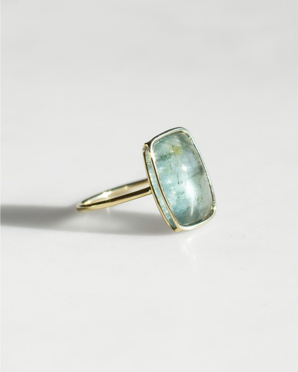 Moss Aquamarine Ring