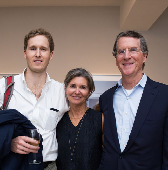 Peter with family at Richard Learoyd opening.
