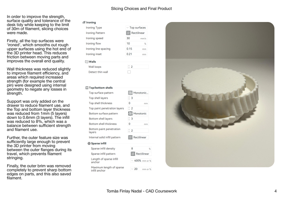 Final Product and Print Settings