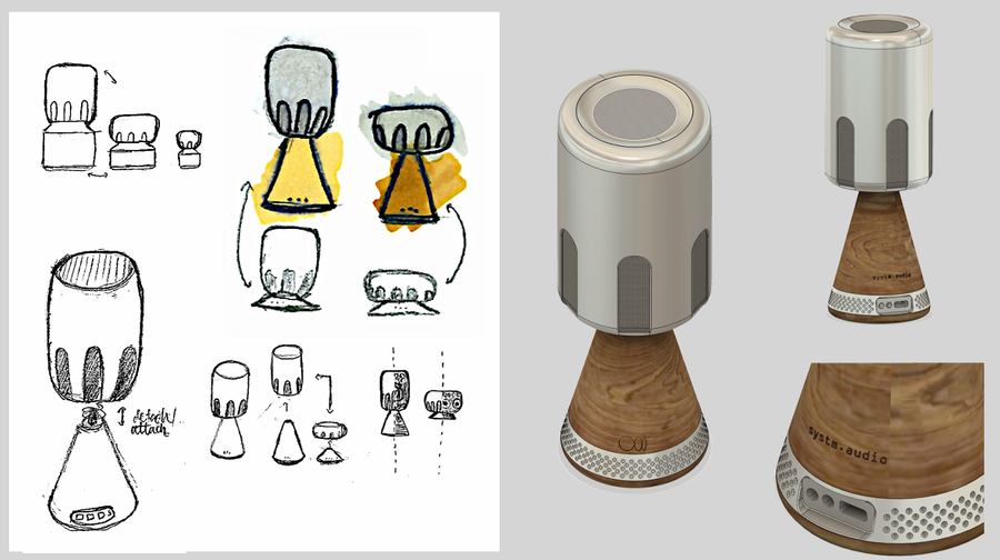 Sketches and 3D model