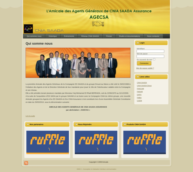 L'amical des Agents Généraux de CNIA SAADA Assurance : AGECSA