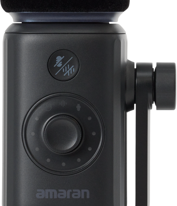 amaran mic on-device controls
