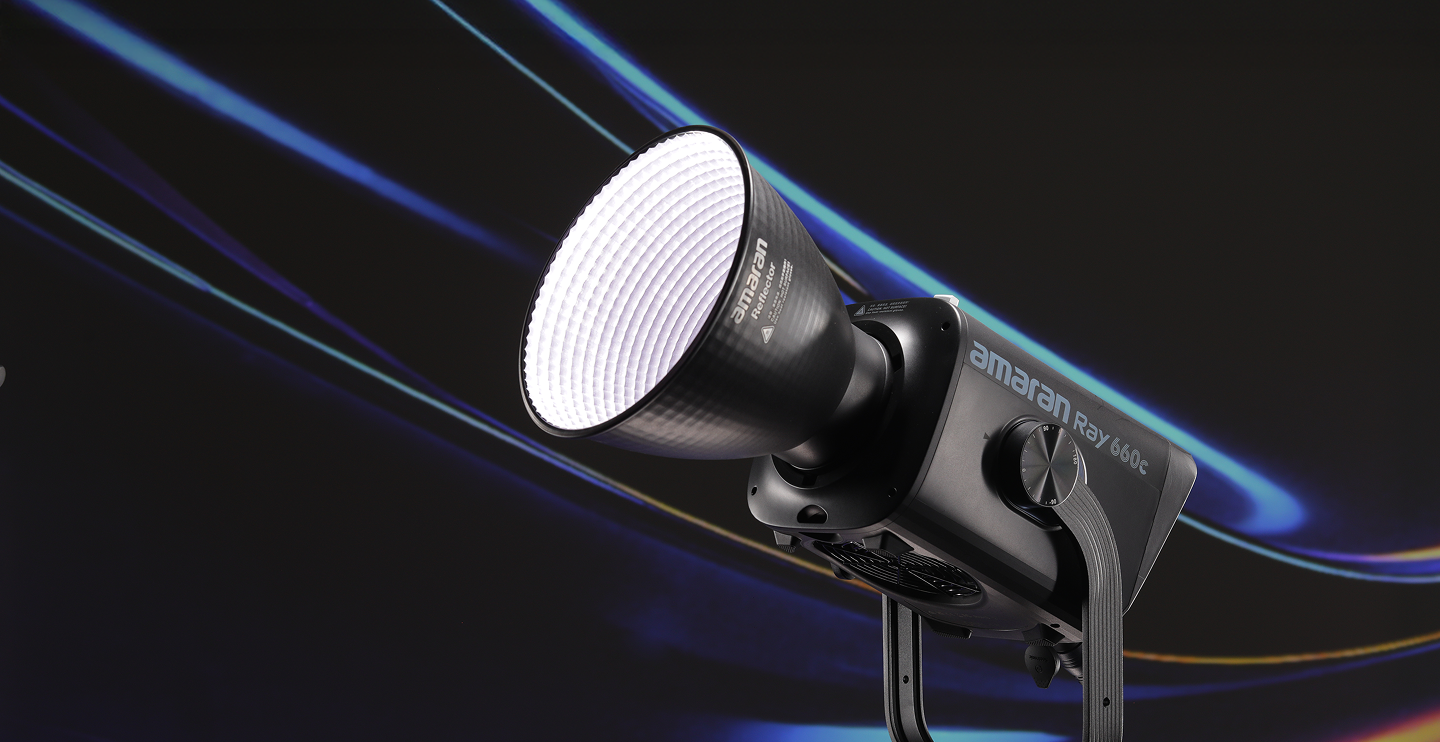 amaran Ray 660c high-output full-color COB monolight