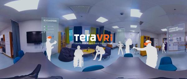 Illustrational image for the UiT project teraVRi - Therapeutic competency through VR