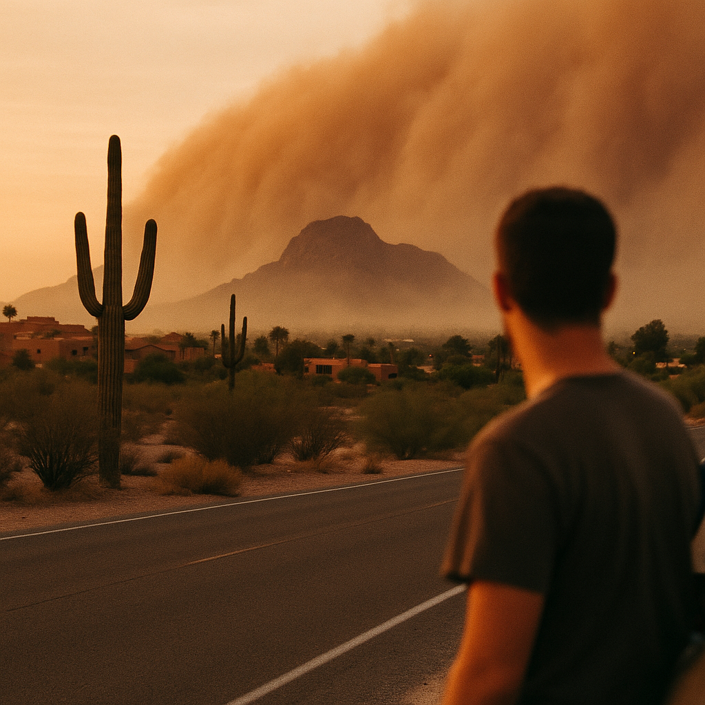 AI-generated editorial image related to dust storm