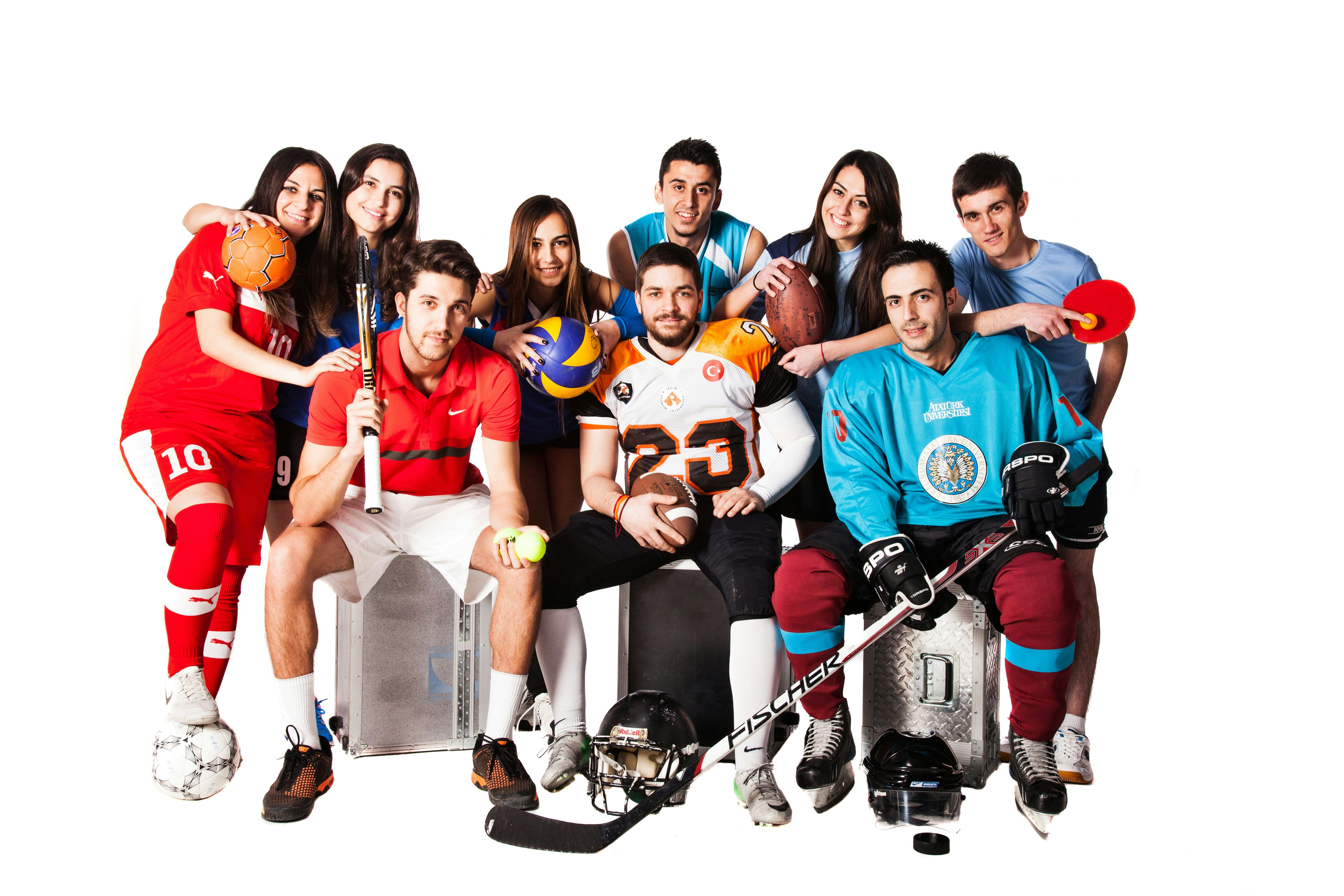 Group of people wears sports attire