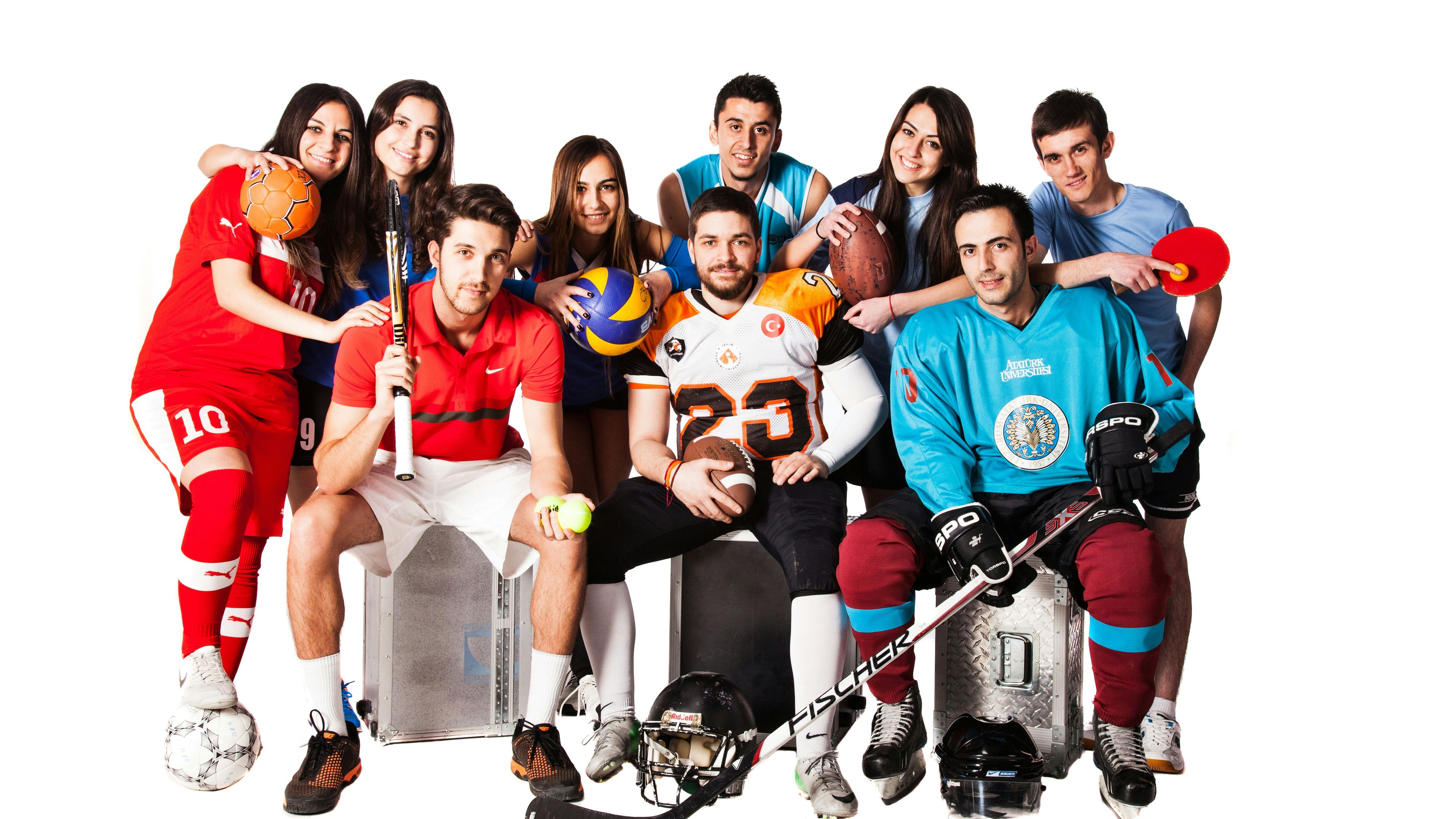 Group of people wears sports attire