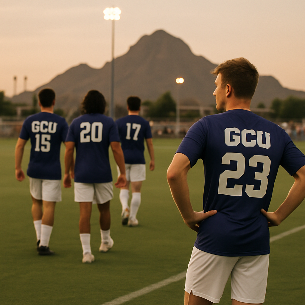 AI-generated editorial image related to Grand Canyon men's soccer