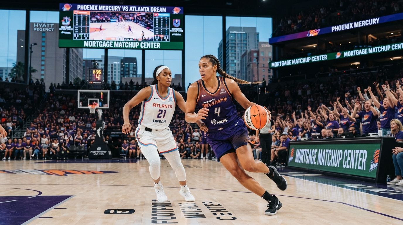 AI-generated editorial image related to Phoenix Mercury