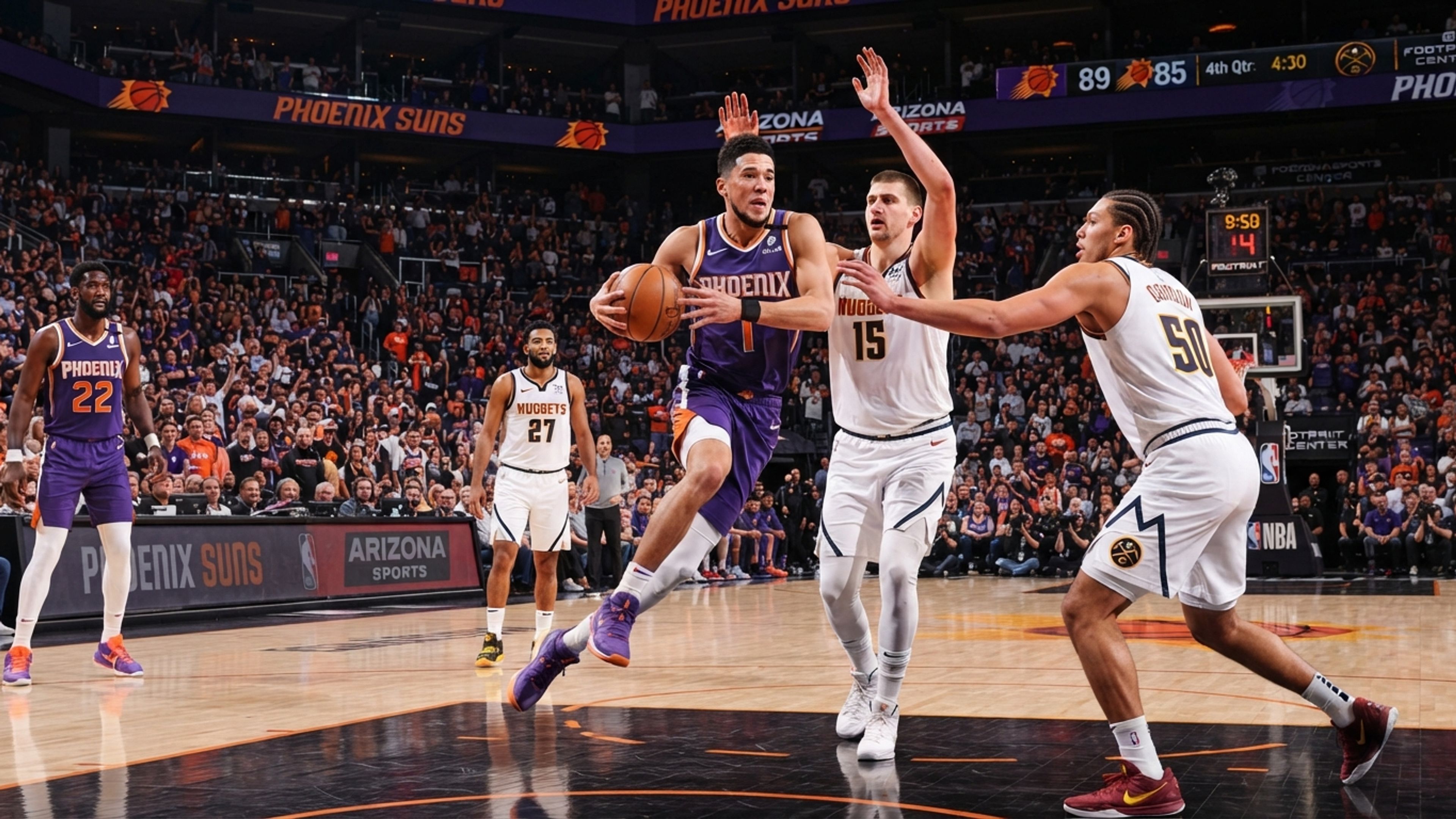AI-generated editorial image related to Phoenix Suns