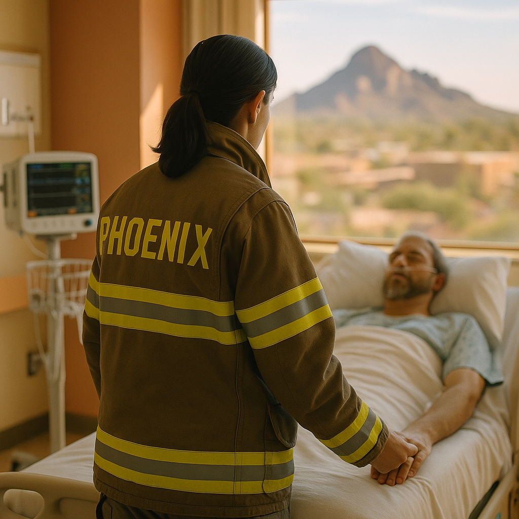 ‘A chance at a second life’: Phoenix firefighter donates kidney to FF husband