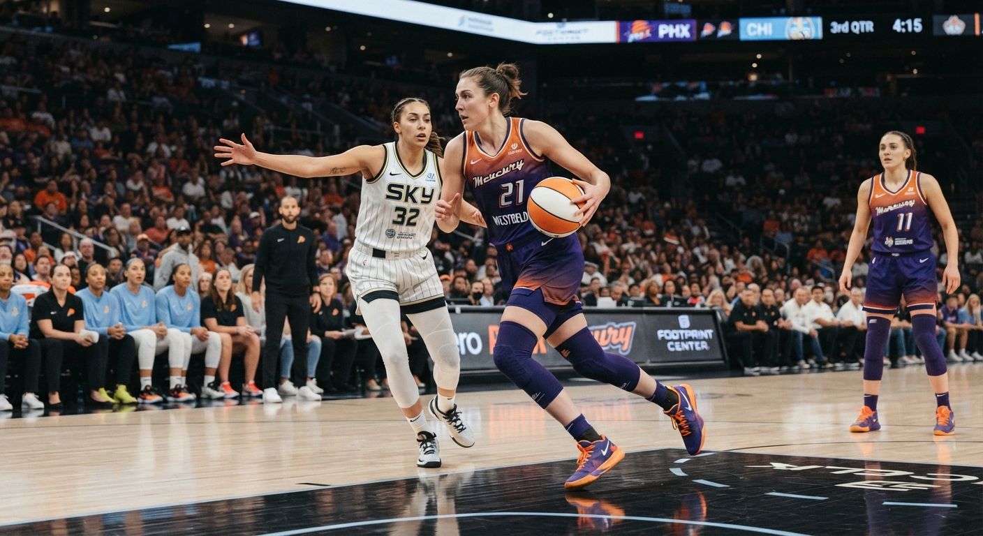 AI-generated editorial image related to Phoenix Mercury