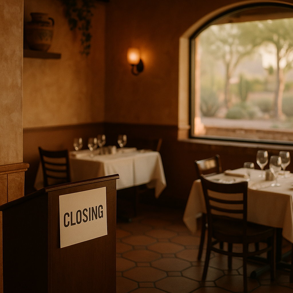 Cozy Scottsdale Italian restaurant closing. Plan your last visit