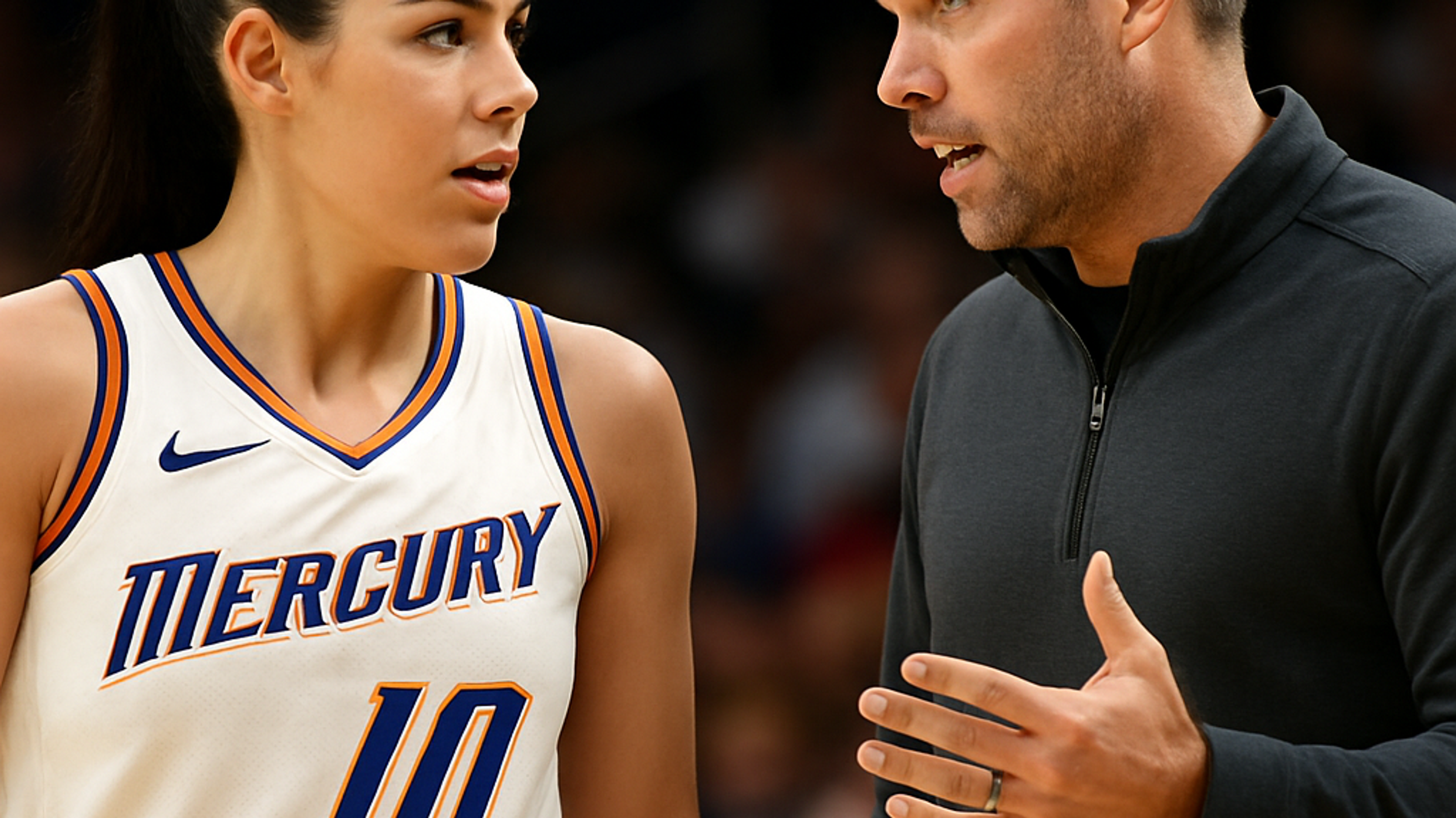 AI-generated editorial image related to basketball