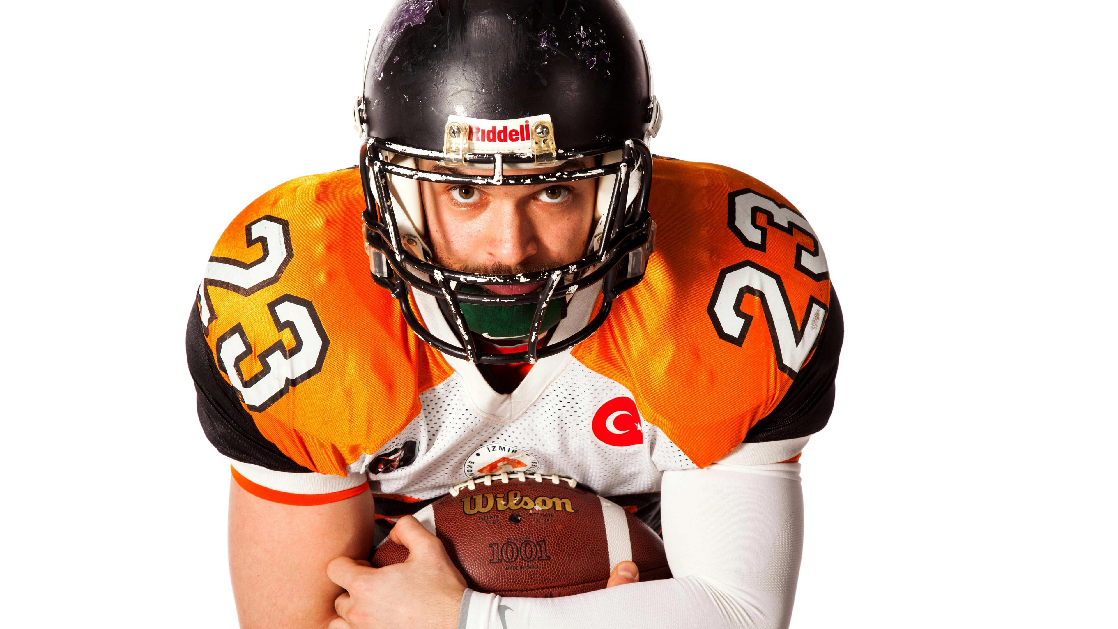 Man holding football