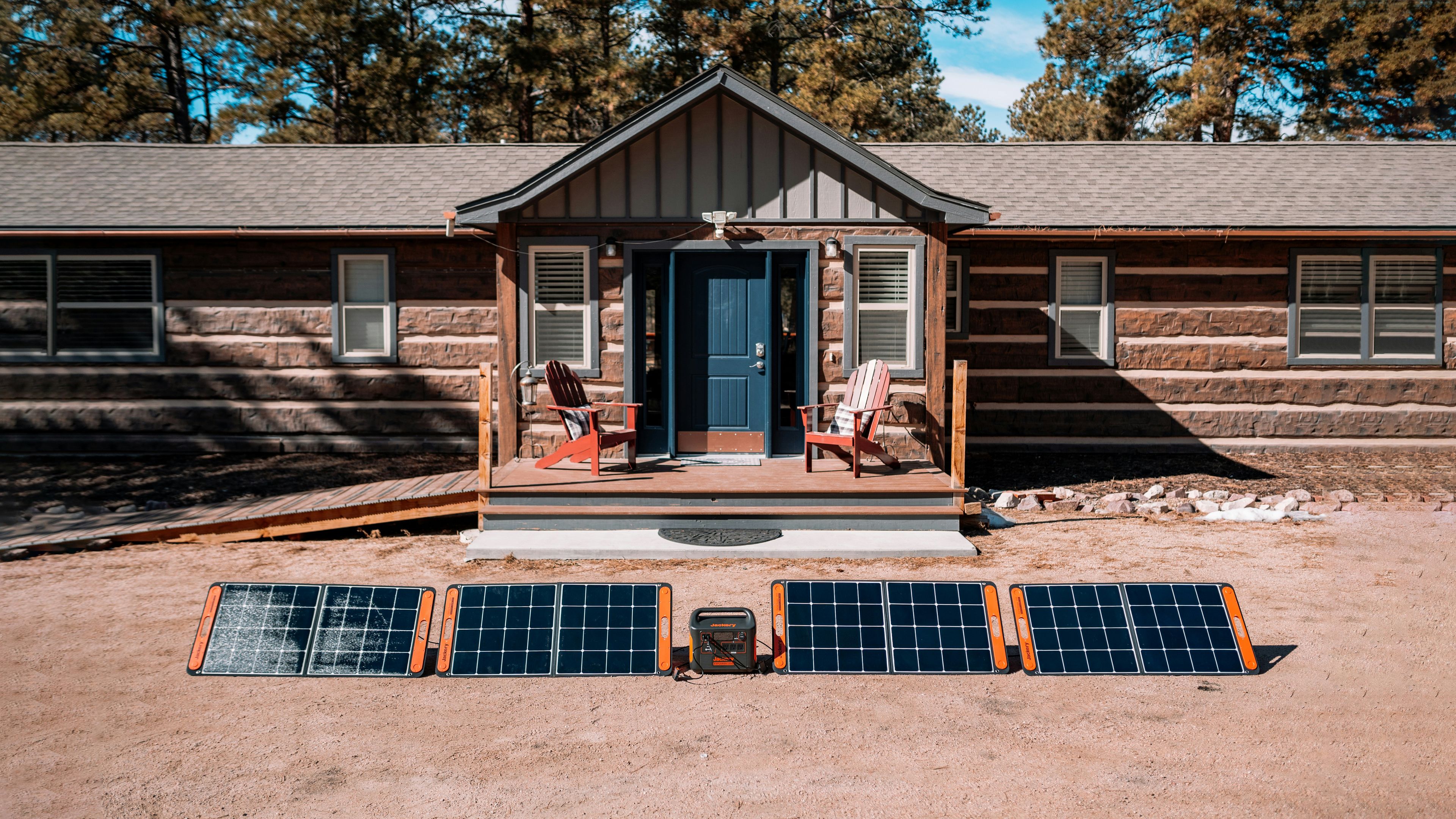 A house with a deck