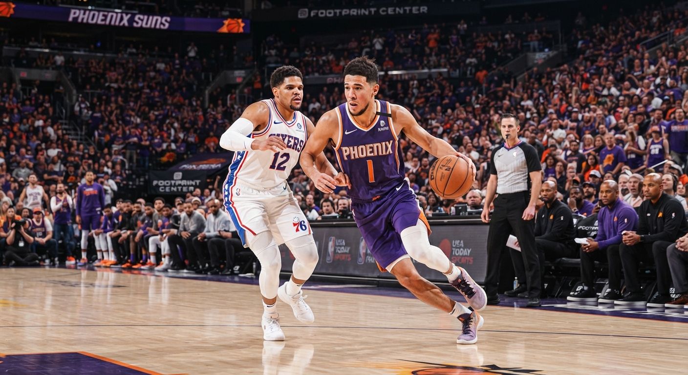 AI-generated editorial image related to Phoenix Suns