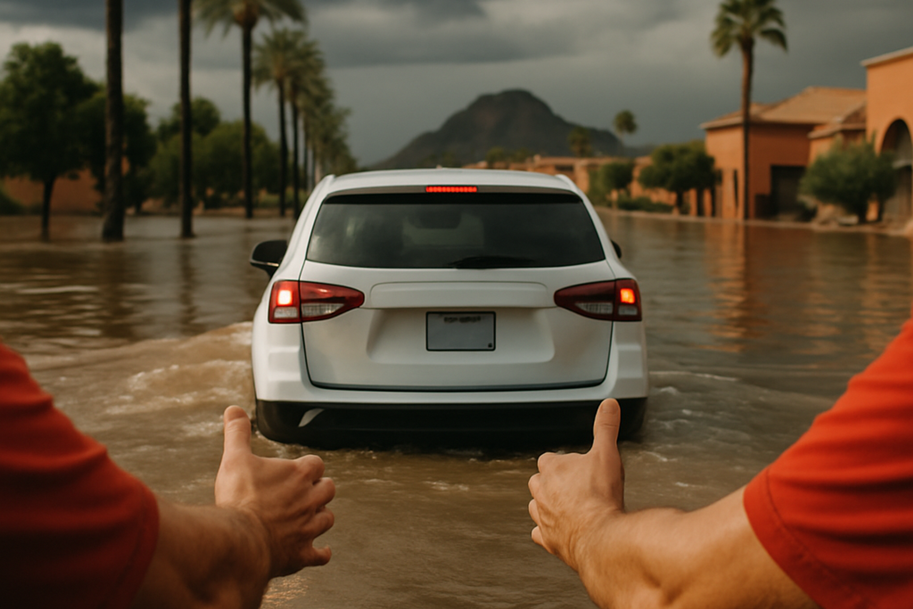 Mesa storms bring flooding, outages and a rescue — because monsoon season