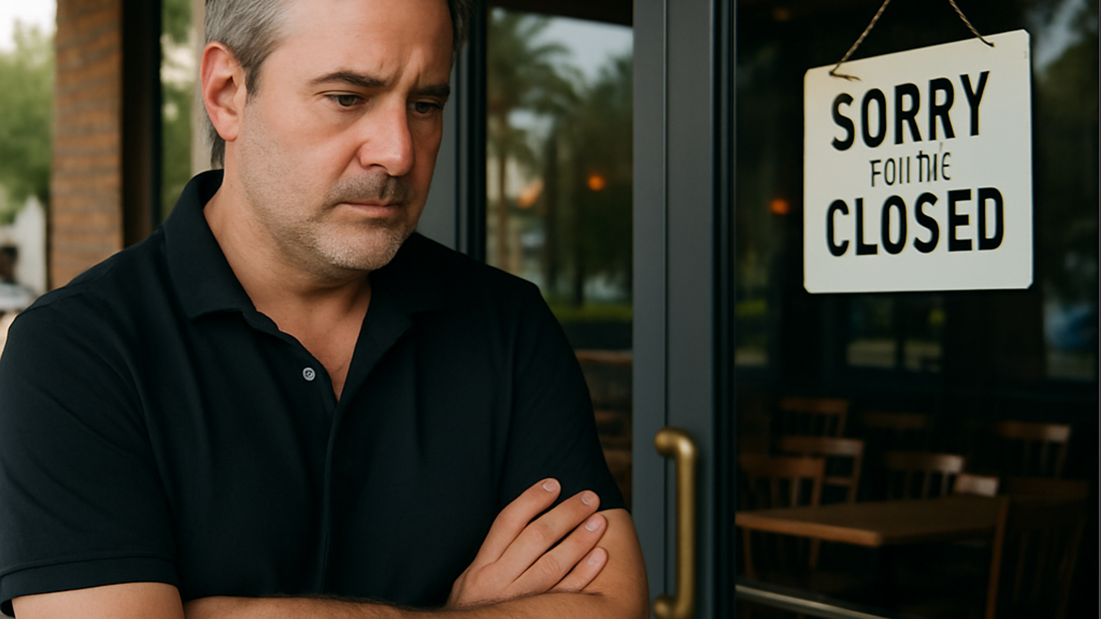 AI-generated editorial image related to restaurant closure